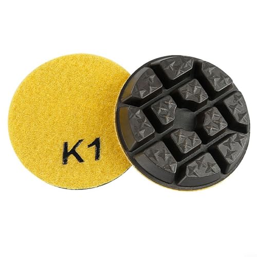 URPIZY 3 Zoll 80mm 4-Stufen Trocken/Nass Polierpads für Granit Marmor Beton Schleifen Diamant Schleifscheiben(NO1) von URPIZY