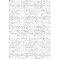 Transparentpapier "Silver Style Worte" von Multi