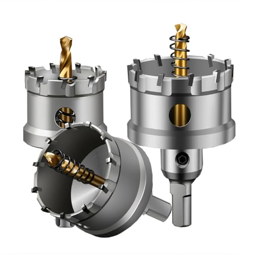 1 Stück Hartmetall-Lochsäge, Lochöffner für Edelstahlmetall, erweiterbarer Bohrer, 100 mm von URTYP