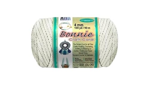 US ROPES Pepperell Braiding Company BB4100001 Bonnie Bonnie 4 mm, 91,4 m, Weiß von US Ropes