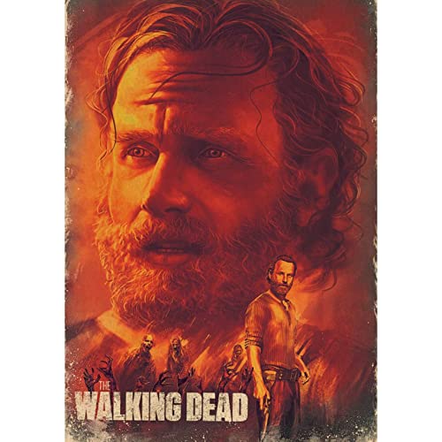 USCMN 5D Diy Diamond Painting The Walking Dead Kreuzstich voller quadratischer Diamantstickerei Diamantmosaik Heimdekoration-12x16in(30x40cm) von USCMN