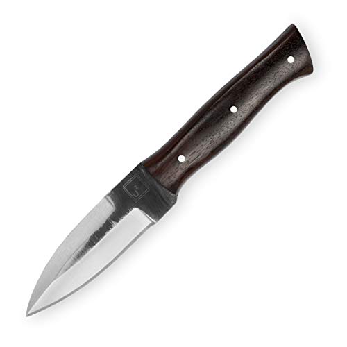 USQUARE UE-020, 20.95 cm Jagdmesser mit Scheide, Messer mit fester Klinge, Bushcraft-Messer aus 420C-Stahl, Griff aus Walnussholz, Full Tang, entwickelt für Jagd und Camping von USR