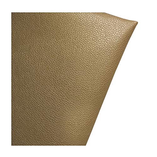 140cm Breiter Kunstleder-Polsterstoff Meterware Litchi Texture Wasserdichtes Vinyl-Kunstleder für Autositze, Sofastuhlmöbel, Basteln(Size: 1.4x1m/4.59x3.28ft)(Ginger color,1.4X10m) von USRUTIUD