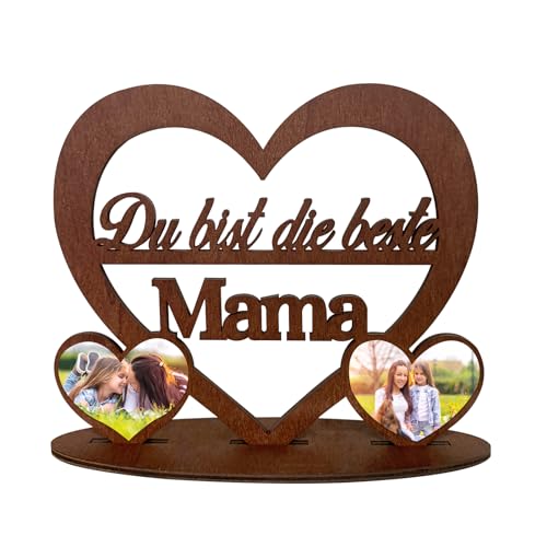 Holzbuchstaben Bastelset MAMA Bilderrahmen,Holz Deko Geschenk für Mama, Muttertag Weihnachten Geschenkideen für MAMA Von Tochter Sohn von UTEFIF