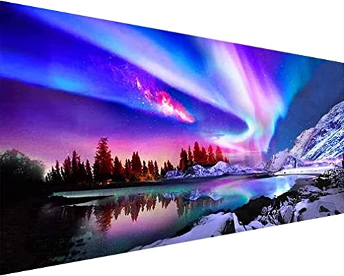 UTELKA Aurora Diamond Painting Groß(40x70cm)- Diamant Painting Bilder Aurora, Aurora Diamant Painting Bilder Groß Für Wohnzimmer Schlafzimmer Wand Dekoration von UTELKA