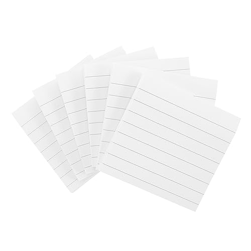 UTHCLO 10 Stücke Klebepapier Notizbücher Schreibwaren Querlinie Note Pads Memo Pads (weiß) von UTHCLO