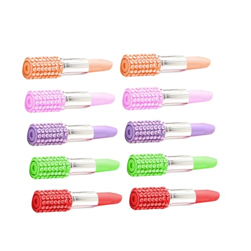 UTHCLO 10St Lippenstift Zeichenstift Cartoon-Kugelschreiber Lippenstift Kugelschreiber süßer Kugelschreiber briefpapier set schreibwaren set Lippenstift Stift Set Geschenkidee Strassstift von UTHCLO