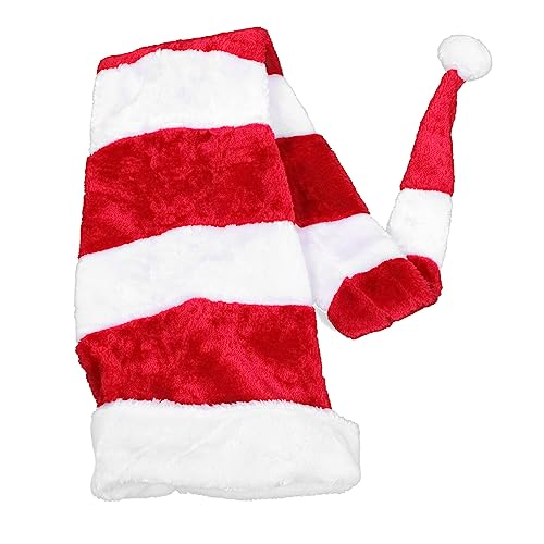 UTHCLO 1stk Weihnachtsmütze Weihnachtskopfschmuck Santa Kopfbedeckung Weihnachtselfenmütze Pullover Fedora-hut Weihnachtsschmuck Hut Frohe Weihnachten Hut Weihnachtskostüm Hut Plüsch Rot von UTHCLO