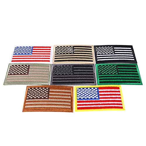 UTHCLO 2 Sätze Aufnäher Mit Amerikanischer Flagge Stickerei Aufkleber Amerikanische Flagge Patch Kleidung Reparatur Patch Gestickte Amerikanische Flaggenaufnäher Stoffzubehör 8 Stück * 2 von UTHCLO