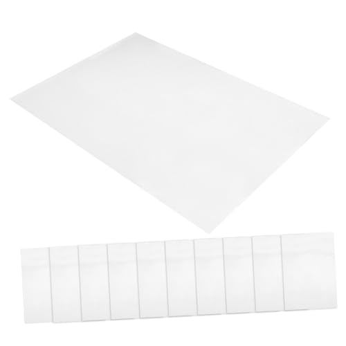 UTHCLO 20 Blatt Blatt Papierfolie Klares Vinyl-aufkleberpapier Selbstklebende Wasserdichte Transparente Folie Selbstklebendes Laminatpapier Mattes Aufkleberpapier Pvc Selbstklebend Weiß von UTHCLO