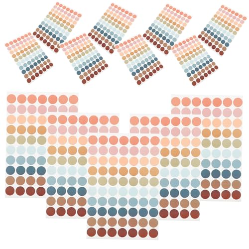 UTHCLO 20 Stück Runde Farbcodierungsetiketten Farbige Aufkleber Punkte Klassenzimmer Kreisaufkleber Leere Kreisaufkleber Runde Kinderetiketten Für von UTHCLO