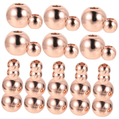 UTHCLO 200 Stück Kupfer Spacer Perlen Rund Glatt Metallperlen zum Schmuck Basteln DIY Armbänder Halsketten Zubehör für Kreative Schmuckherstellung UTHCLO 200 Stück Kupfer Spacer Perlen Rund Glatt Metallperlen zum Schmuck Basteln DIY Armbänder Halsketten Zubehör für Kreative Schmuckherstellung von UTHCLO