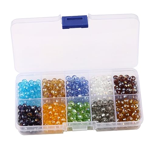 UTHCLO 500 Stück Facettierte Glasperlen Farben Kristallperlen für Schmuckherstellung DIY Bastelperlen mit Aufbewahrungsbox für Armbänder Halsketten Anhänger UTHCLO 500 Stück Facettierte Glasperlen Farben Kristallperlen für Schmuckherstellung DIY Bastelperlen mit Aufbewahrungsbox für Armbänder Halsketten Anhänger von UTHCLO