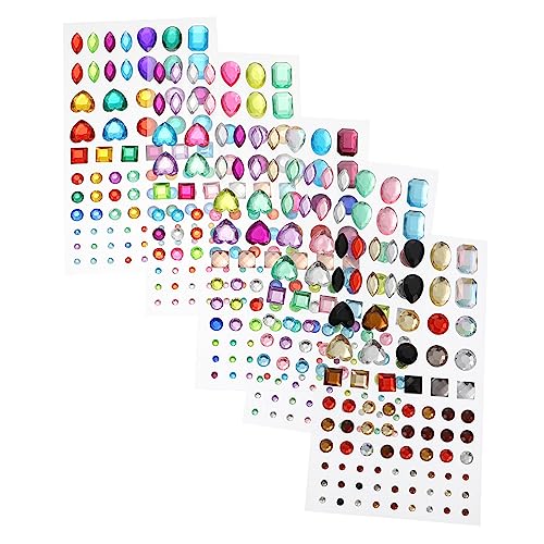 UTHCLO 6 Blätter Glänzende Kristall Aufkleber DIY Acryl Strasssteine Schmuck Sticker Stereoskopisch Selbstklebend für Bastelprojekte Handgemacht Mix UTHCLO 6 Blätter Glänzende Kristall Aufkleber DIY Acryl Strasssteine Schmuck Sticker Stereoskopisch Selbstklebend für Bastelprojekte Handgemacht Mix von UTHCLO