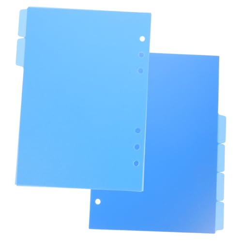 UTHCLO 6st Blaue Trennseite Notizblock-tabs Notizbuch-indexteiler Klassifizierungsregisterkarten Ordnerteiler Notebook-tab-teiler Loseblatt-marker Farbige Ordnertrenner Trennwände Pp Blue von UTHCLO