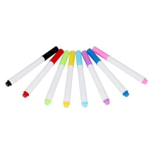 UTHCLO 8 Stück Löschbare Whiteboard Marker Löschbarer Stift Trocken Abwischbare Marker Waschbare Marker Whiteboard Trockenlösch Maker Kinder Malmarker Löschende Whiteboard von UTHCLO