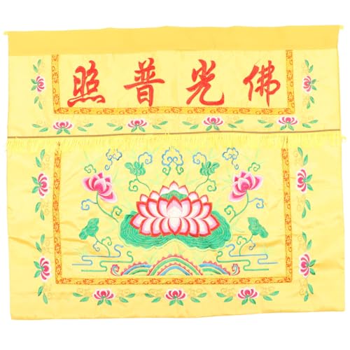 UTHCLO Buddhistische Tischdecke Mit Lotus Dekorative Altar Tischdecke Für Buddhistische Feste Hochwertige Tischdekoration Für Den Meditationsraum von UTHCLO