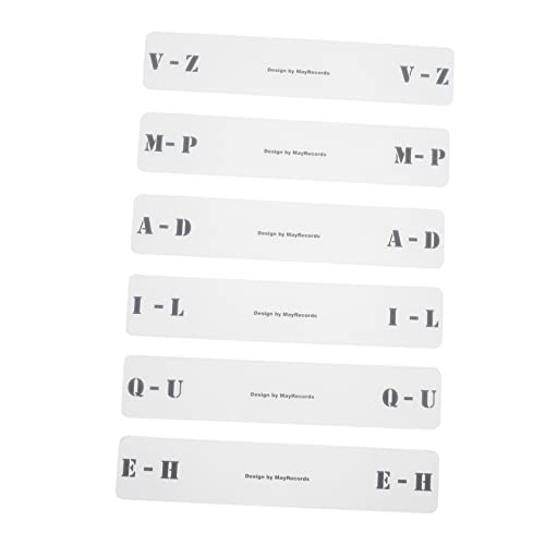 UTHCLO CD & Klassifizierungsetiketten A Z Horizontale Trennkarten Für Die CD Und Schallplattenorganisation Transparente Trenner Für Effiziente Aufbewahrung von UTHCLO