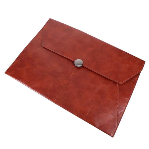 UTHCLO Dokumentenmappe aus Leder Große Aktentasche für Büro und Reisen Stabiler Aktenaufbewahrungs Organizer Bräunlich für Dokumente und Schreibwaren UTHCLO Dokumentenmappe aus Leder Große Aktentasche für Büro und Reisen Stabiler Aktenaufbewahrungs Organizer Bräunlich für Dokumente und Schreibwaren von UTHCLO