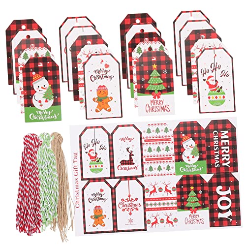 UTHCLO Papierschilds Geschenkanhänger für Gegenwart Hängeetiketten Geschenkverpackungsetiketten Hanging Tags Weihnachts Tags Namensschilder Etiketten Etiketten Seilen für Partys von UTHCLO