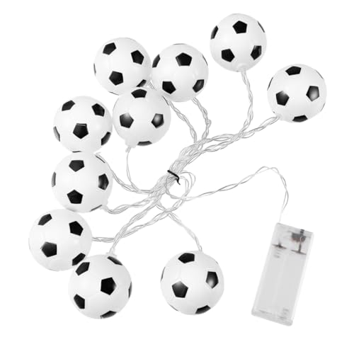 UTHCLO Schnur Fußball-Lichterketten Outdoor-Dekor Fußball-Dekor Fußballzimmerdekoration Karneval Lichter Fußball Licht led ligts led-light Fee LED-Lampe LED-Lampendekor Plastik Colorful von UTHCLO