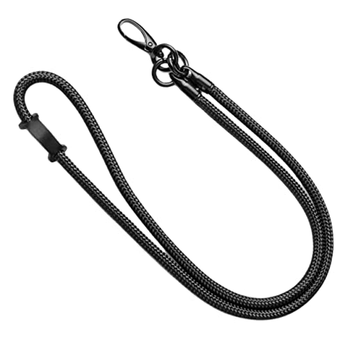 UTHCLO Smartphone Lanyard Hals Lanyard Für Schlüsselanhänger Verschleißfestes Karten Lanyard Abzeichen Lanyard Verstellbar Und Abnehmbar Universal Schwarz von UTHCLO