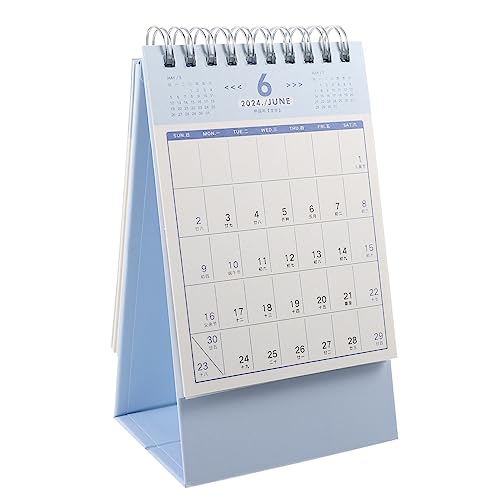 UTHCLO Tischkalender Kalender für den Tisch Notizblock für den Stehkalender Kleiner Tischkalender Stehender Neuheitskalenderdekor Tischkalender Ornament Kalender Tischkalender Feng Shui von UTHCLO