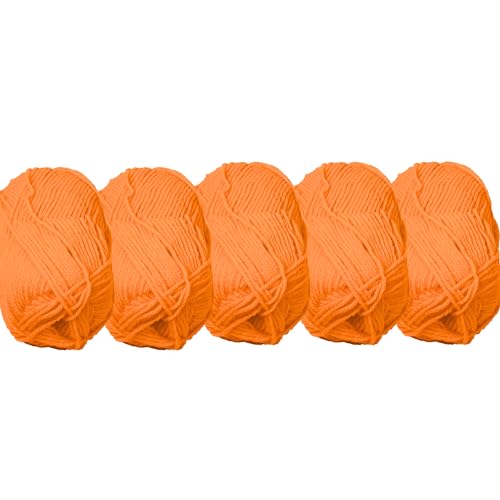 UV FLOOR - Set mit 5 Neon-Garnknäueln - Spezielles Schwarzlicht - 5 orange Wolle - Neon-Zubehör - String Art von UV FLOOR UVFLOOR