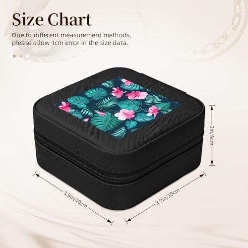 UVBDF Personalisierte Schmuckschatulle mit Hawaii-Blumendruck, Reiseetui, luxuriöses Etui, Valentinstagsgeschenk, Hochzeitsgeschenk UVBDF Personalisierte Schmuckschatulle mit Hawaii-Blumendruck, Reiseetui, luxuriöses Etui, Valentinstagsgeschenk, Hochzeitsgeschenk von UVBDF