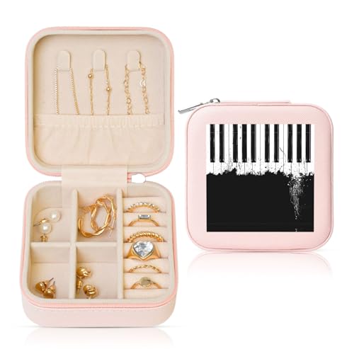 UVBDF Personalisierte Schmuckschatulle mit Klavierdruck, Reiseetui, luxuriöses Etui, Valentinstagsgeschenk, Hochzeitsgeschenk UVBDF Personalisierte Schmuckschatulle mit Klavierdruck, Reiseetui, luxuriöses Etui, Valentinstagsgeschenk, Hochzeitsgeschenk von UVBDF