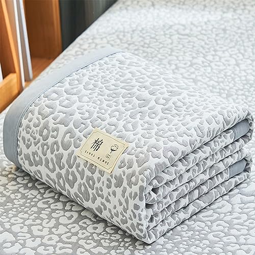 UVCMDUI Sommerdecke KüHlend, Cooling Blanket 10 Lagen Baumwollgarn, KüHldecke füR Menschen SchweißAbsorbierende Nachtschweiß füR Bett, Sofa, Stuhl, Reisen,Grau,220 * 240cm von UVCMDUI