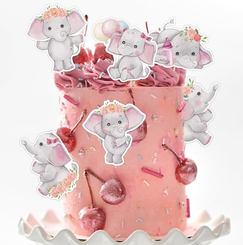 36 Stück Baby Tortendeko Babyparty Deko Junge Mädchen Babyparty Tortendeko Kuchen Topper für Mädchen Jungen Geschlecht Verkünden Party von UVTQSSP