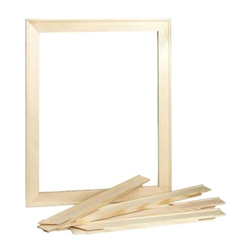 UYFRD Blanko-Fotohalter aus Holz, für Kinder, DIY, Ton-Bilderrahmen für Zuhause, Handwerk, Party, Kinder, Geschenk, Desktop-Ornament, Bilderrahmen (20 x 20 cm) von UYFRD