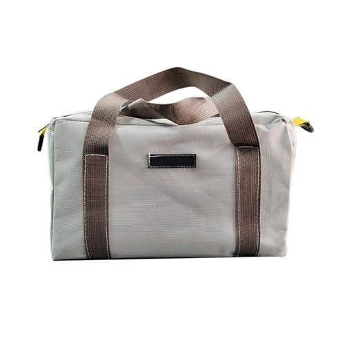 UYFRD Hardware-Werkzeugtasche, große Canvas-Werkzeugtasche, Holzbearbeitung, Reparaturtasche, Elektriker, Werkzeugset, Aufbewahrungstasche (Beige, 30,5 cm) von UYFRD