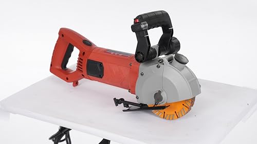 Mauernutfräse, Spannung 220 V, 50/60 Hz, elektrisch, konkrete Slotting-Maschine, Wall Chaser Groove Cutting Machine, zum Schneiden von Beton, Marmor, Granit, Leichtziegeln und anderen Materialien von UYRTOY