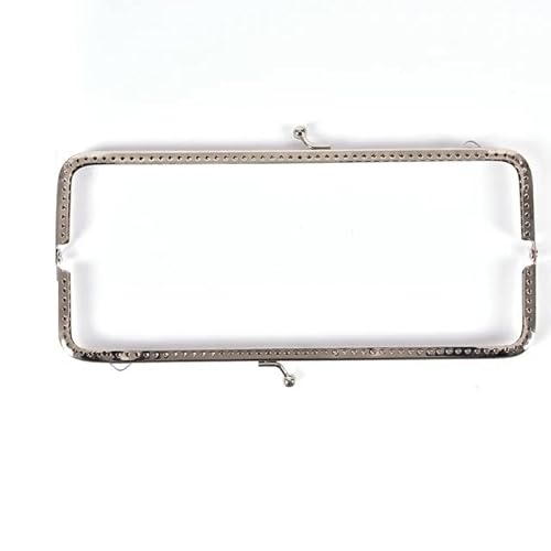 Clasp Lock Retro Metall Handtasche Frames, 1 stück Retro Metall Blume Handtasche Tasche 6,5 CM/8,5 CM/12 CM/15 CM/18 CM/20 CM DIY Machen Handwerk Rahmen Kuss Schließe Lock Silber Kuss Schließe Lockv(2 von UZAMIRLEX