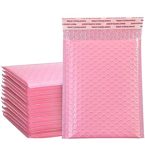 Gepolsterte Umschläge, 100 Stück grüne Luftpolstertaschen, gepolsterte Versandumschläge, Versandtaschen aus Poly for Verpackungen, selbstdichtende Versandtaschen, Luftpolsterpolsterung(100Pcs Pink,18* von UZAMIRLEX