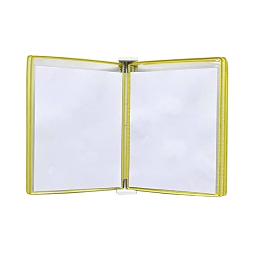 UZAMIRLEX Wandmontiert Poster Flip Holder Buch Display, Aktenordner A3, Wandordner, A3 [16,53 Zoll × 11,69 Zoll], 10 Taschen(Unique Colour) von UZAMIRLEX