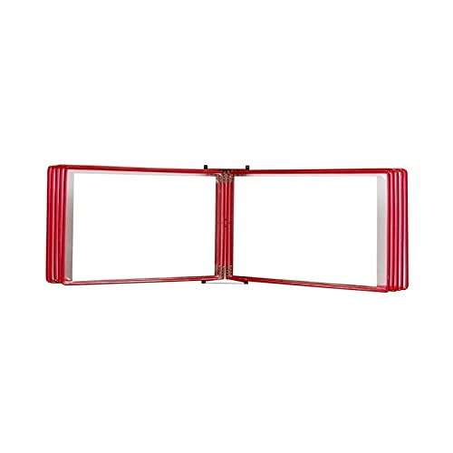 UZAMIRLEX Wandmontiert Poster Flip Holder Buch Display, Aktenordner A4, Wandmappe, A4 [8,26 Zoll × 11,69 Zoll], 20 Hüllen(Red) von UZAMIRLEX