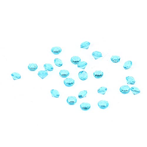 Uadme Acryl-Konfetti, transparent, Acryl-Schmucksteine, 5000 Stück, hellblau, 3 mm, Hochzeits-Konfetti, Party-Dekoration von Uadme