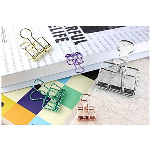 Uadme Kleine Büroklammern aus Metall, 90 Stück, 32 mm, kleine Büroklammern für Bürodokumente von Uadme