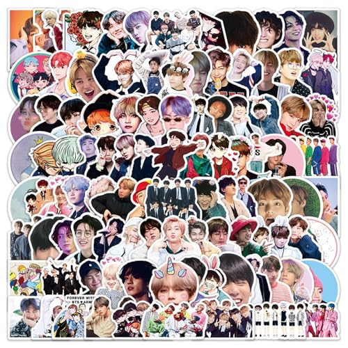 BTS Aufkleber, BTS Sticker, 100 Pcs Wasserdicht Sticker Ubephant BTS Style Decals Computer Skateboard Gepäck Aufkleber BTS Geschenke für Fans von Ubephant