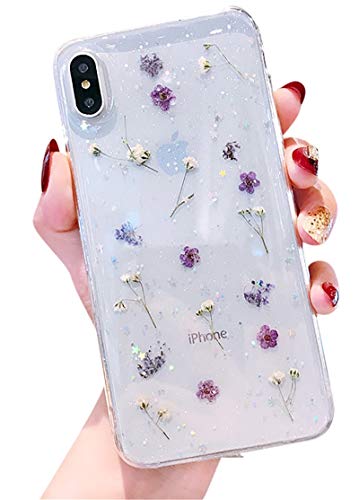 Ubeshine Hülle für iPhone XS, Hülle Case für iPhone XS Kreatives 3D Muster Schutzhülle Ultra dünn TPU Silikon Handyhülle Bumper für iPhone XS Chic Bling Herz Kratzfest Schutzhülle für iPhone XS/X von Ubeshine