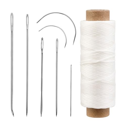 Ubxvamm 10 Set Leder Nähnadel Set Polsternadel Gebogene Nadel Stickerei Nadel Leder Hand Nähnadel für Handwerk von Ubxvamm