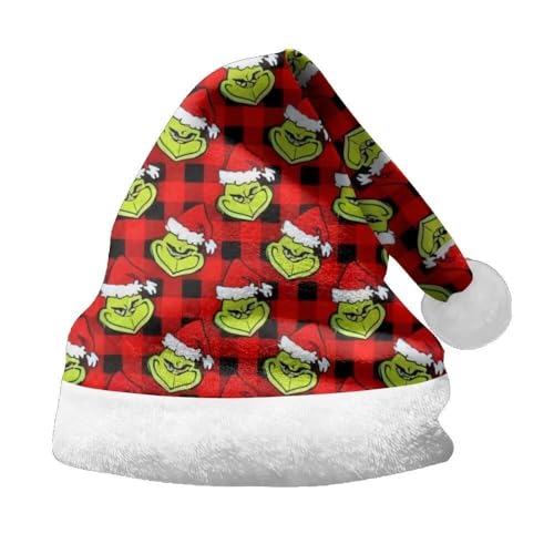 Udbeksid Christmas Hats Weihnachten Mütze – Mini Weihnachtsmützen Deko für Party, Beanie Weihnachtsmannmütze, Lange Weihnachtsmütze, Festliche Weihnachtsdeko Hut für Erwachsene & Kinder(A03,M) von Udbeksid