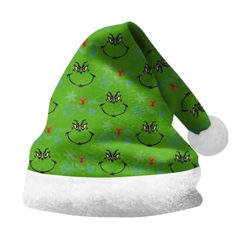 Udbeksid Christmas Hats Weihnachten Mütze – Mini Weihnachtsmützen Deko für Party, Beanie Weihnachtsmannmütze, Lange Weihnachtsmütze, Festliche Weihnachtsdeko Hut für Erwachsene & Kinder(A12,M) von Udbeksid