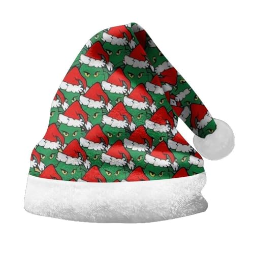 Udbeksid Christmas Hats Weihnachten Mütze – Mini Weihnachtsmützen Deko für Party, Beanie Weihnachtsmannmütze, Lange Weihnachtsmütze, Festliche Weihnachtsdeko Hut für Erwachsene & Kinder(A16,M) von Udbeksid