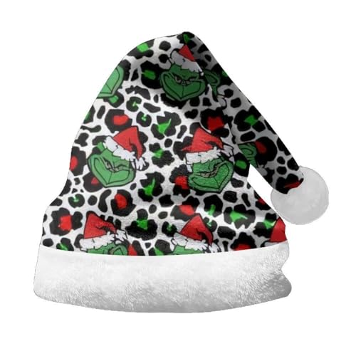 Udbeksid Christmas Hats Weihnachten Mütze – Mini Weihnachtsmützen Deko für Party, Beanie Weihnachtsmannmütze, Lange Weihnachtsmütze, Festliche Weihnachtsdeko Hut für Erwachsene & Kinder(A18,M) von Udbeksid