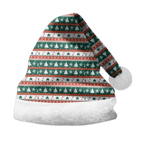 Udbeksid Christmas Hats Weihnachten Mütze – Mini Weihnachtsmützen Deko für Party, Beanie Weihnachtsmannmütze, Lange Weihnachtsmütze, Festliche Weihnachtsdeko Hut für Erwachsene & Kinder(A21,M) von Udbeksid