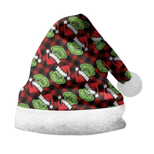 Udbeksid Christmas Hats Weihnachten Mütze – Mini Weihnachtsmützen Deko für Party, Beanie Weihnachtsmannmütze, Lange Weihnachtsmütze, Festliche Weihnachtsdeko Hut für Erwachsene & Kinder(A24,M) von Udbeksid